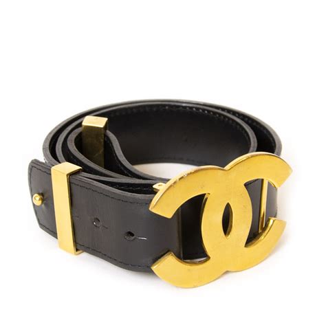 chanel cc buckle belt|pre owned chanel belt.